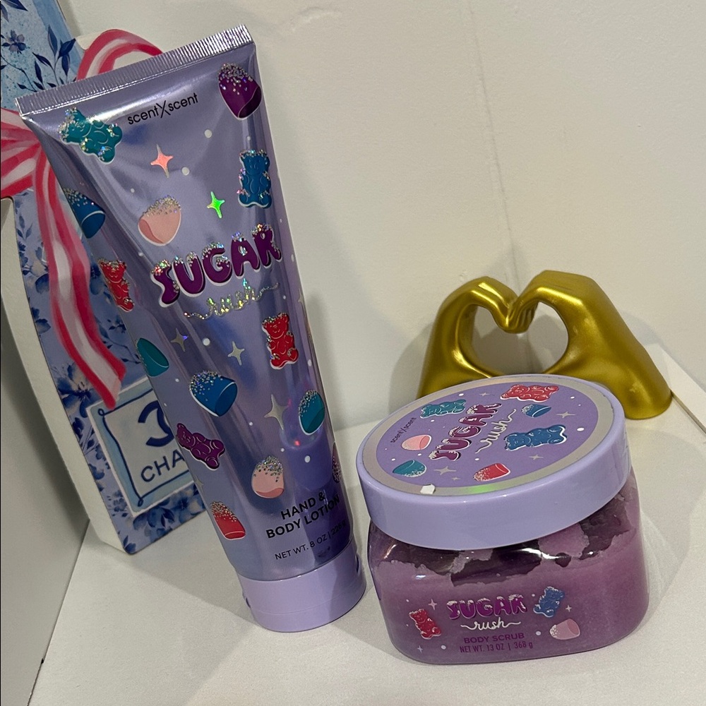 Sugar Rush Hand & Body Lotion and Scrub Set